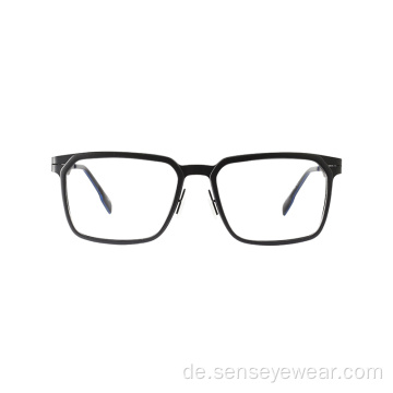 Herren TR90 Metall gemischt quadratische optische Brillenrahmen